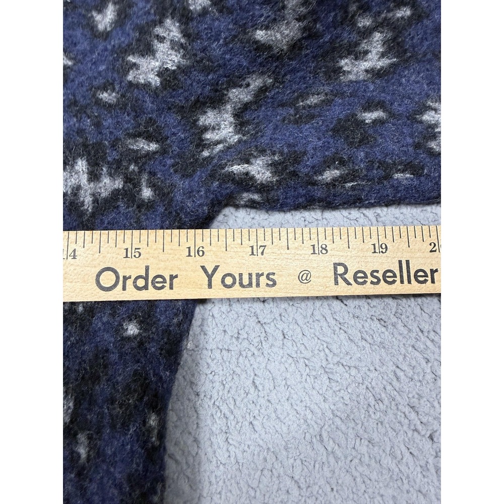 Athleta Sweater Womens Small Petite Blue Hawthorn Crew Merino Wool Leopard - Picture 5 of 7